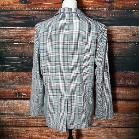 GAP Academy Blazer Jacket Size 12 Plaid - Picture 4 of 10